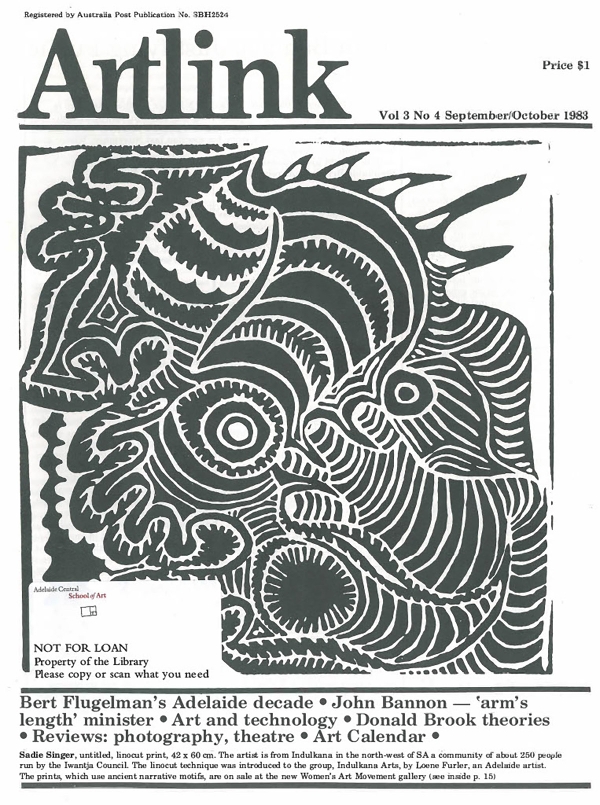 Issue 3:4 | September 1983 | Artlink 3:4
